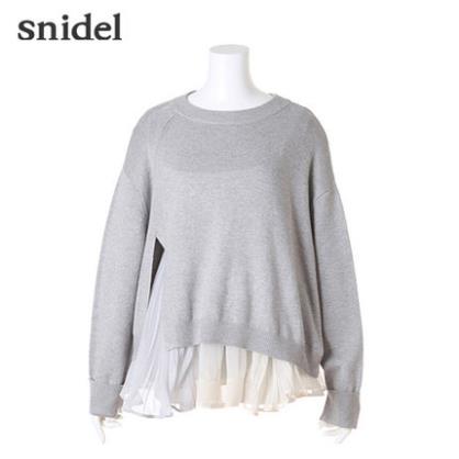 snidel2015春夏新品针织衫x吊带衫两件式
