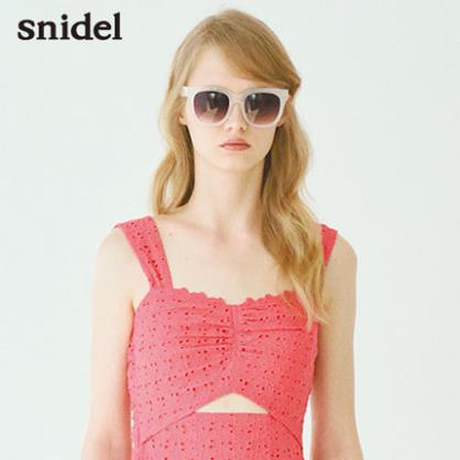 snidel2015春夏新品画册款杂志款粗边框架眼镜